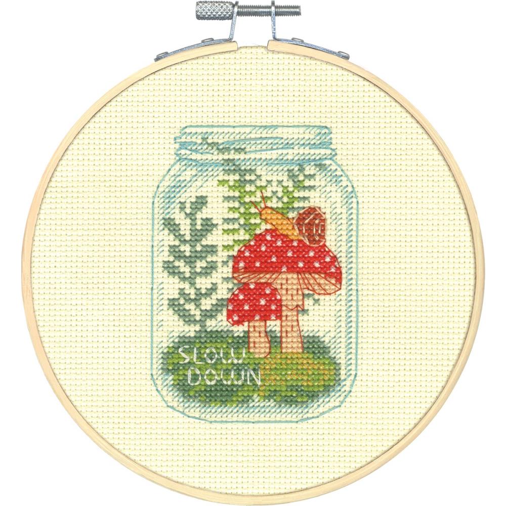 Round Slow Down Counted Cross Stitch Kit